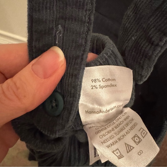 Hanna Andersson Ruffle Corduroy Overalls - Picture 5 of 8